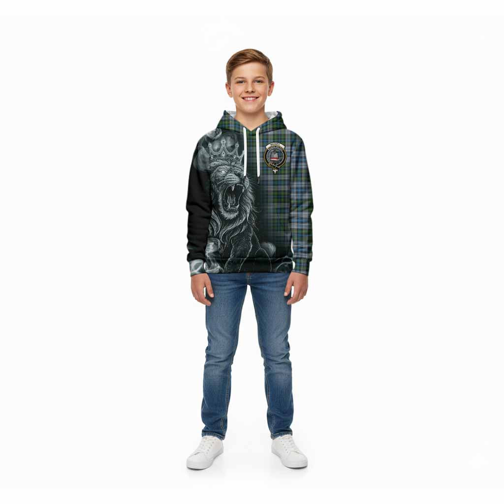 MacNeil (McNeil) Tartan Kid Hoodie Roaring Lion Heritage