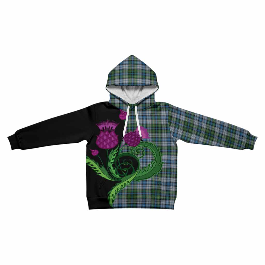 MacNeil (McNeil) Tartan Kid Hoodie Traditional Scottish Thistle
