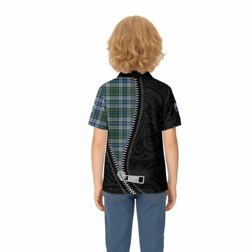MacNeil (McNeil) Tartan Kid Polo Shirt New Zealand Pattern Unique Zipper Stylized