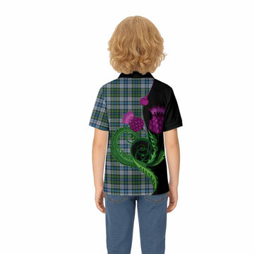 MacNeil (McNeil) Tartan Kid Polo Shirt Traditional Scottish Thistle