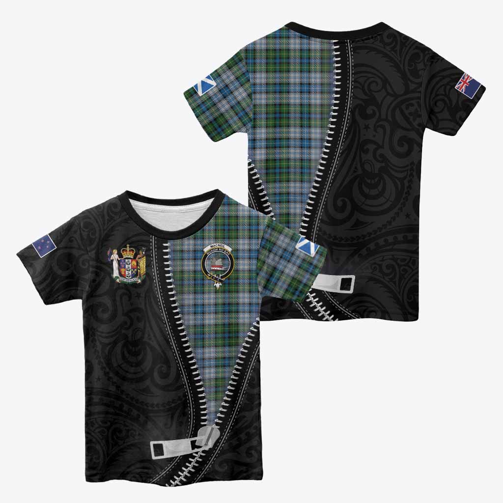 MacNeil (McNeil) Tartan Kid T-shirt New Zealand Pattern Unique Zipper Stylized
