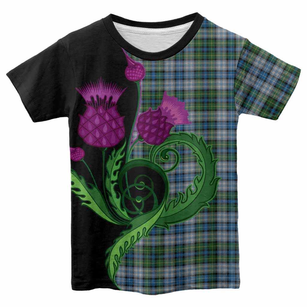 MacNeil (McNeil) Tartan Kid T-shirt Traditional Scottish Thistle