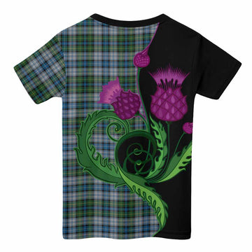 MacNeil (McNeil) Tartan Kid T-shirt Traditional Scottish Thistle