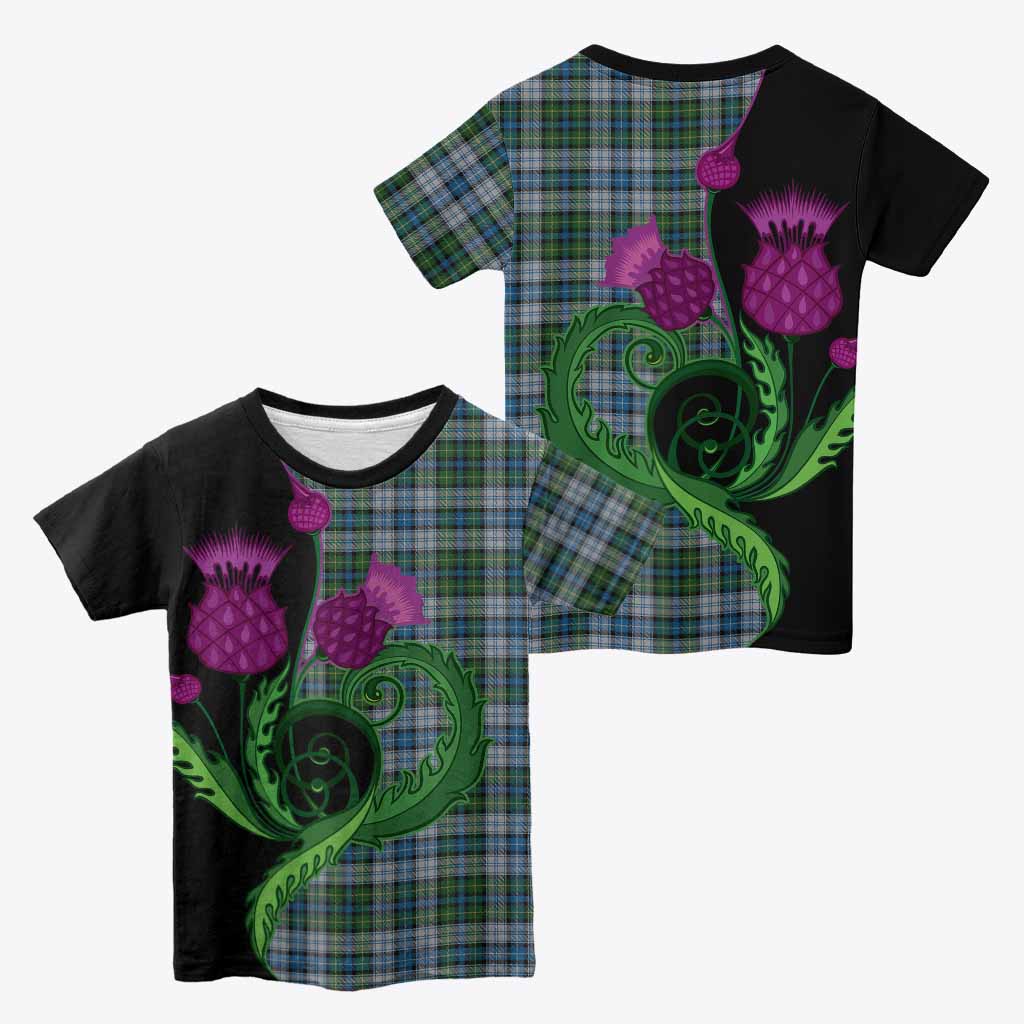 MacNeil (McNeil) Tartan Kid T-shirt Traditional Scottish Thistle