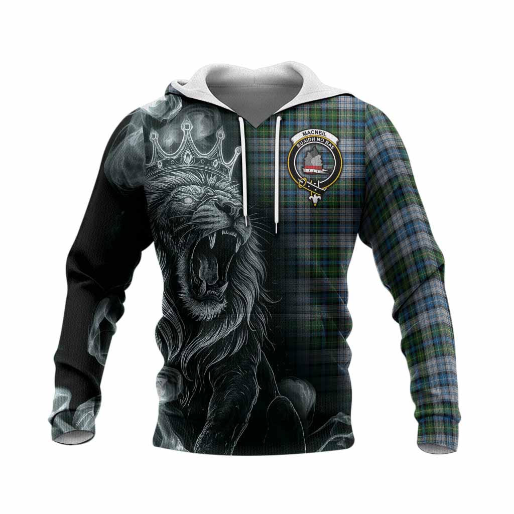 MacNeil (McNeil) Tartan Knitted Hoodie Roaring Lion Heritage