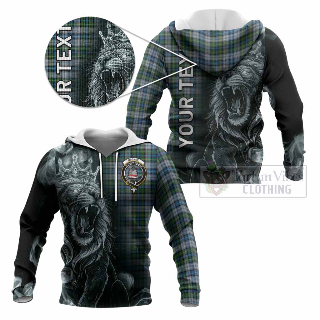 MacNeil (McNeil) Tartan Knitted Hoodie Roaring Lion Heritage