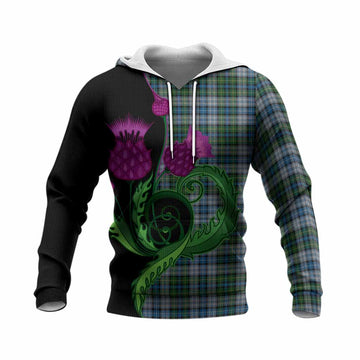 MacNeil (McNeil) Tartan Knitted Hoodie Traditional Scottish Thistle