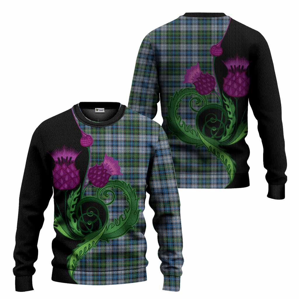 MacNeil (McNeil) Tartan Knitted Sweater Traditional Scottish Thistle