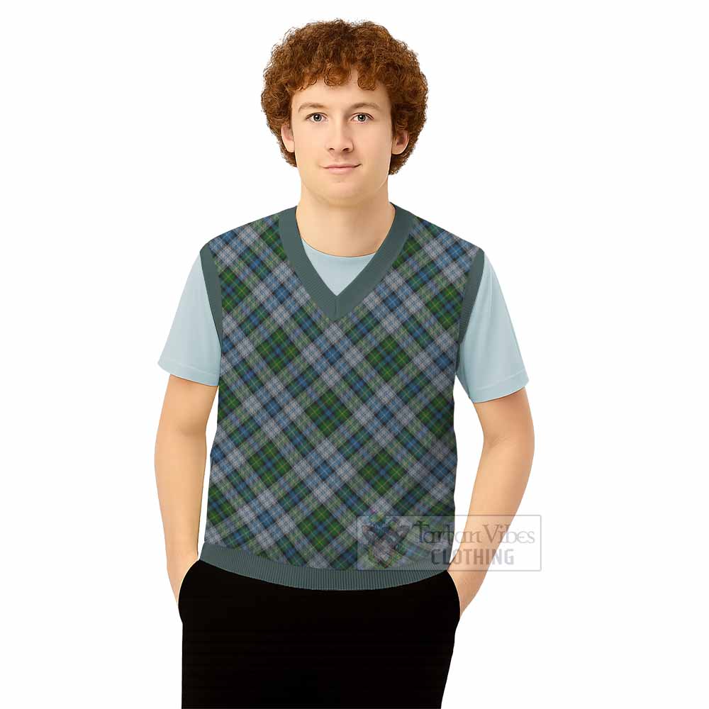 MacNeil (McNeil) Tartan  Knitted V-Neck Vest Cross Style