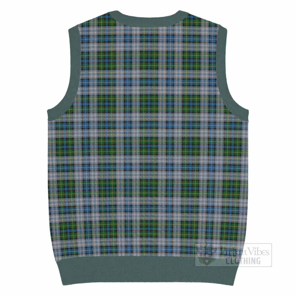 MacNeil (McNeil) Tartan Knitted V-Neck Vest with Family Crest - Tartan Vibes Clothing