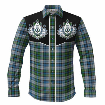 MacNeil (McNeil) Tartan Long Sleeve Button Shirts Horseshoe Ornament Men's Shirt S - Tartan Vibes Clothing