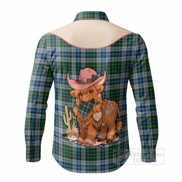 MacNeil (McNeil) Tartan Long Sleeve Button Shirts Wee Coo Cowgirl Cute Style - Tartan Vibes Clothing