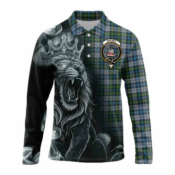 MacNeil (McNeil) Tartan Long Sleeve Polo Shirt Roaring Lion Heritage