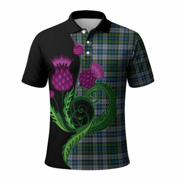 MacNeil (McNeil) Tartan Polo Shirt Traditional Scottish Thistle