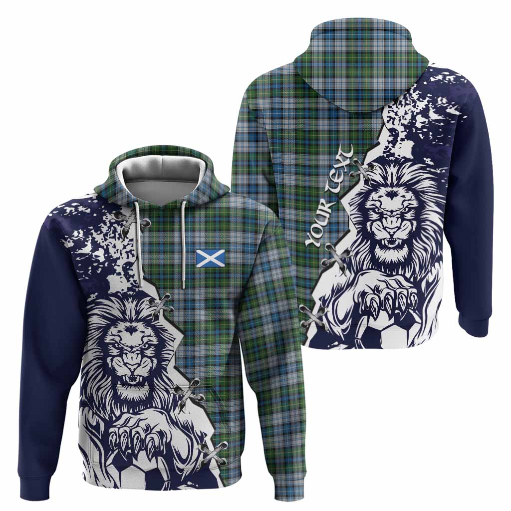 MacNeil (McNeil) Tartan Scottish Hoodie Angry Lion With Soccer Ball Style