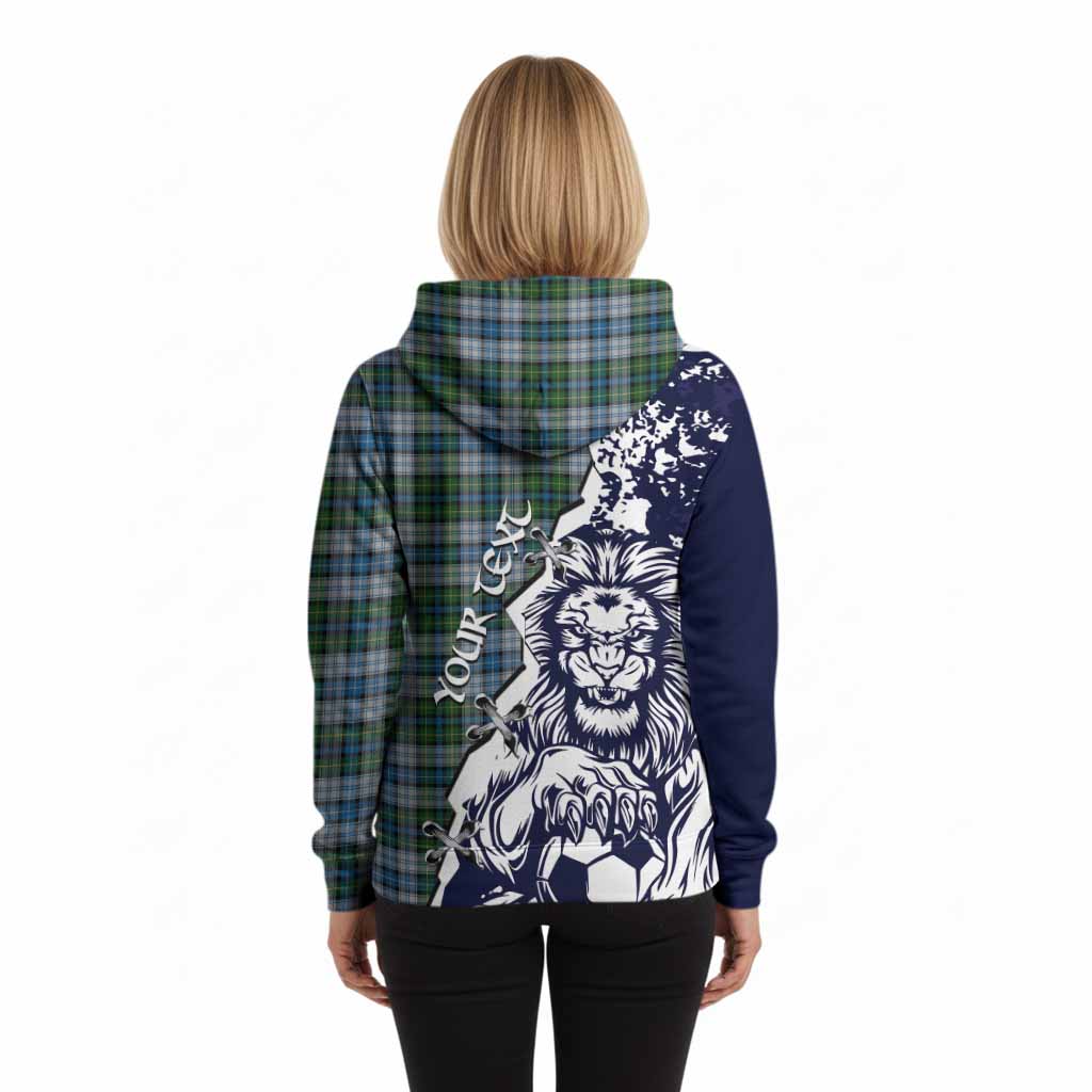 MacNeil (McNeil) Tartan Scottish Hoodie Angry Lion With Soccer Ball Style