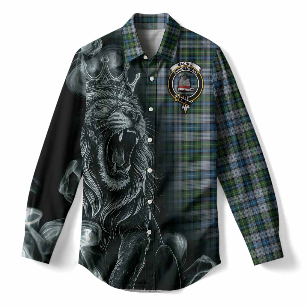 MacNeil (McNeil) Tartan Women Casual Shirt Roaring Lion Heritage