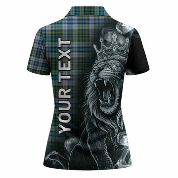 MacNeil (McNeil) Tartan Women Polo Shirt Roaring Lion Heritage