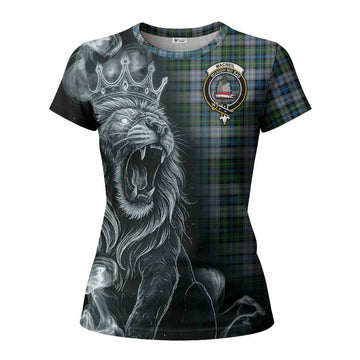 MacNeil (McNeil) Tartan Women T shirt Roaring Lion Heritage