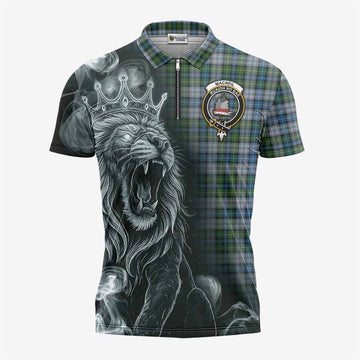 MacNeil (McNeil) Tartan Zipper Polo Shirt Roaring Lion Heritage