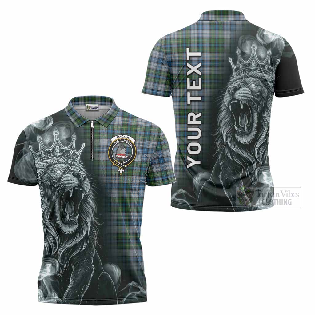 MacNeil (McNeil) Tartan Zipper Polo Shirt Roaring Lion Heritage