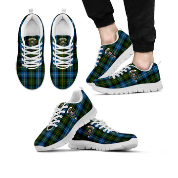 MacNeil of Barra Tartan Sneakers with Family Crest