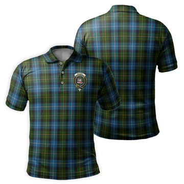 MacNeil of Barra Tartan Men's Polo Shirt with Family Crest