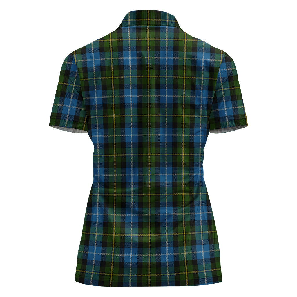 macneil-of-barra-tartan-polo-shirt-with-family-crest-for-women