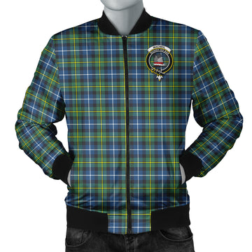MacNeil of Barra Ancient Tartan Bomber Jacket with Family Crest