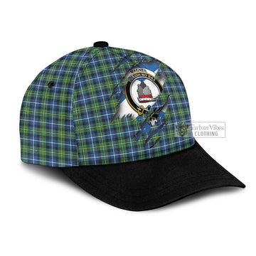 MacNeil of Barra Ancient Tartan Classic Cap with Family Crest In Me Style