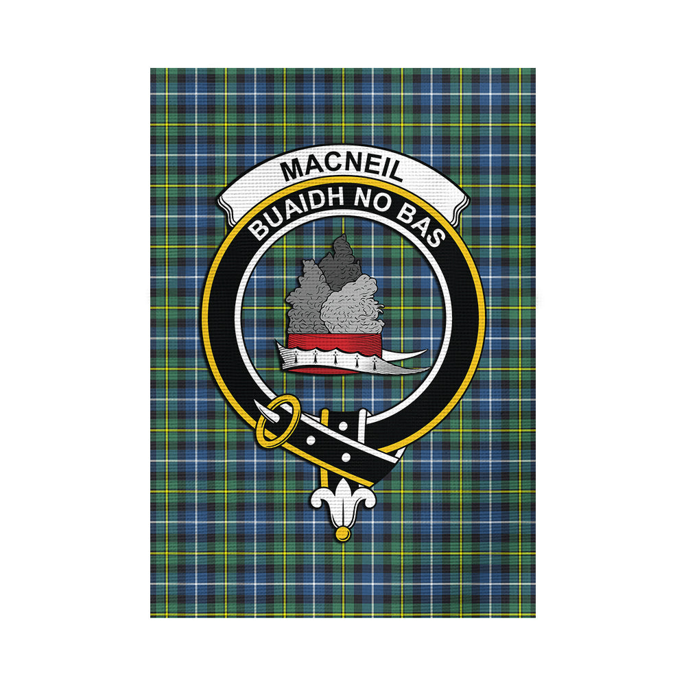 MacNeil of Barra Ancient Tartan Flag with Family Crest - Tartan Vibes Clothing