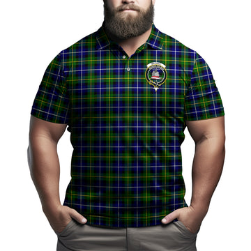 MacNeil of Barra Modern Tartan Men's Polo Shirt with Family Crest