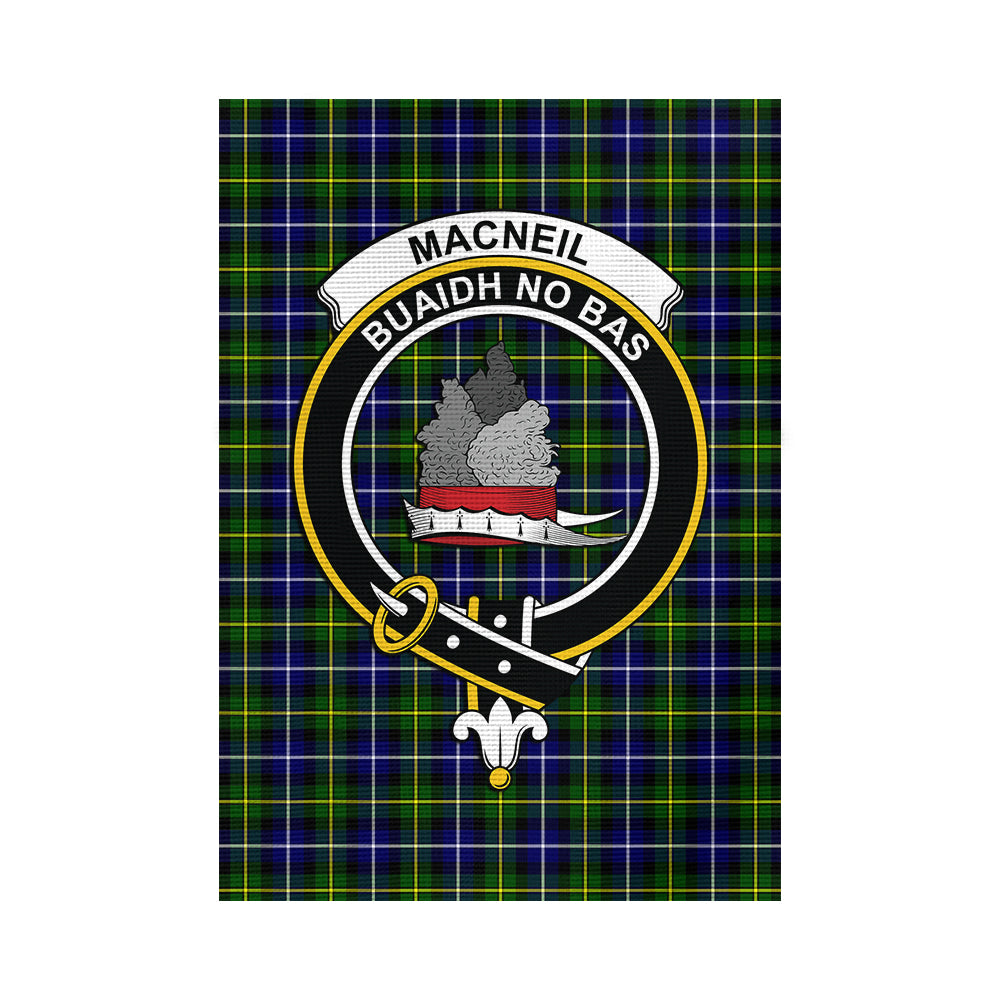 MacNeil of Barra Modern Tartan Flag with Family Crest - Tartan Vibes Clothing
