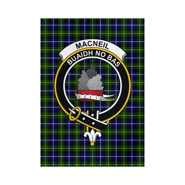 MacNeil of Barra Modern Tartan Garden Flag with Family Crest