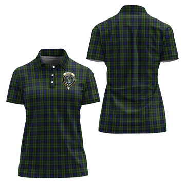 macneil-of-colonsay-tartan-polo-shirt-with-family-crest-for-women