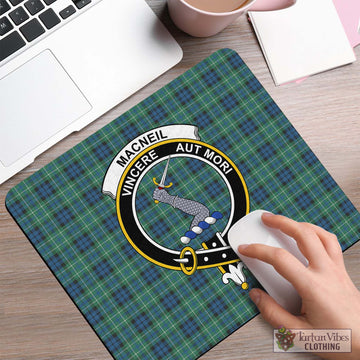 MacNeil of Colonsay Ancient Tartan Mouse Pad with Family Crest