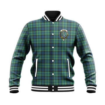 MacNeil of Colonsay Ancient Tartan Baseball Jacket with Family Crest