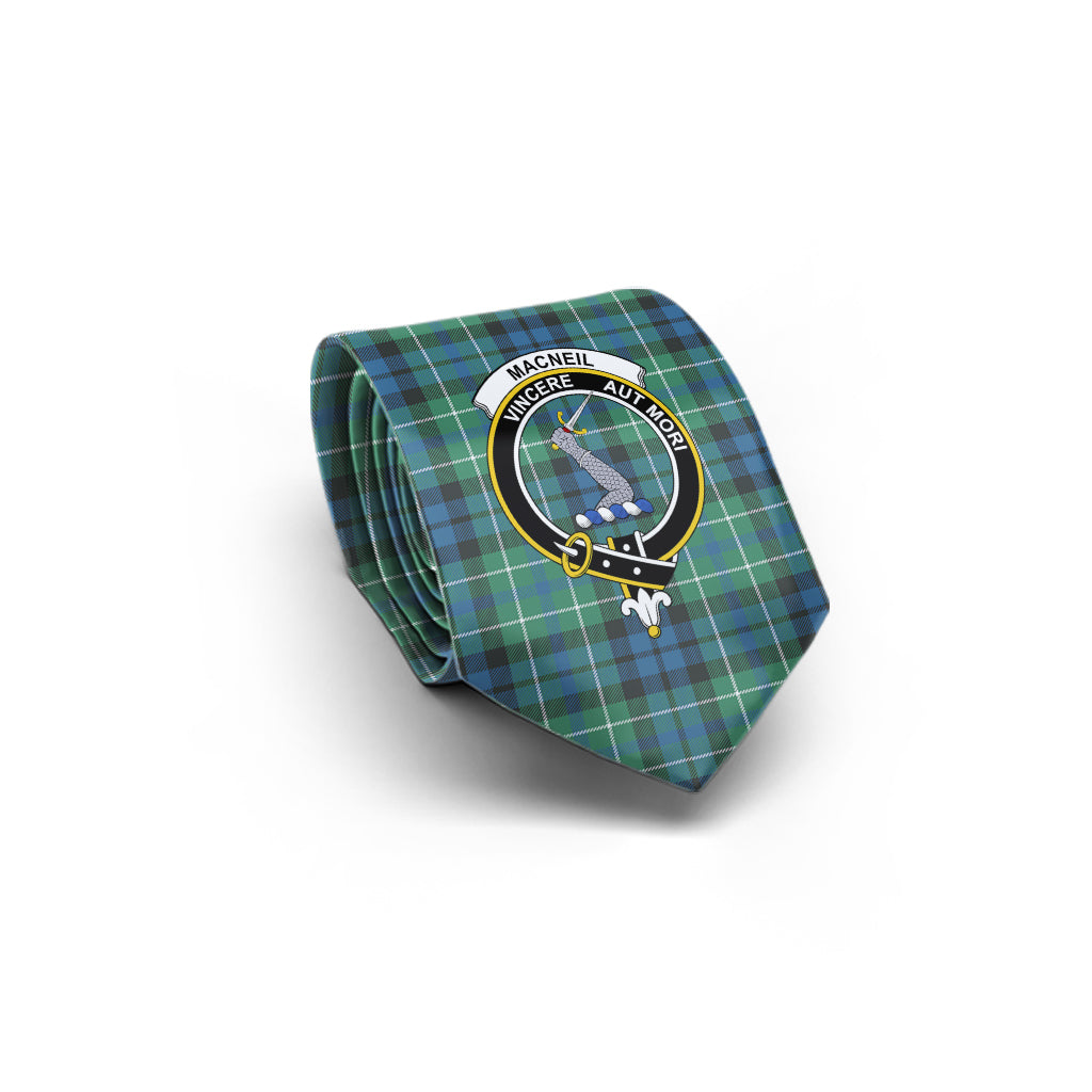 macneil-of-colonsay-ancient-tartan-classic-necktie-with-family-crest