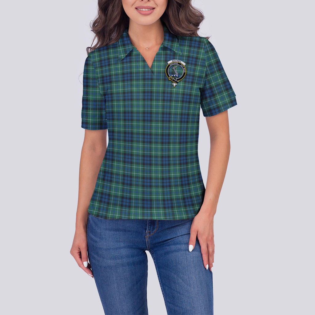 macneil-of-colonsay-ancient-tartan-polo-shirt-with-family-crest-for-women