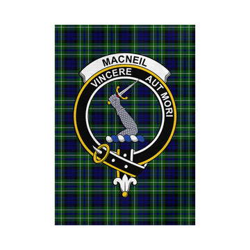 MacNeil of Colonsay Modern Tartan Garden Flag with Family Crest