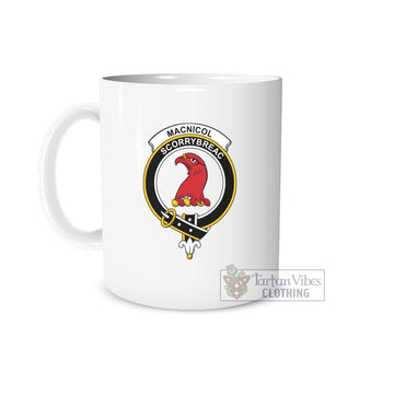MacNicol (McNicol) Family Crest Ceramic Mug One Size 11oz size - 2D-tartanvibesclothing