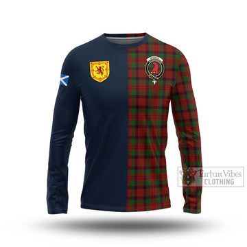 Tartan Vibes Clothing MacNicol Tartan Long Sleeve T-Shirt with Scottish Lion Royal Arm Half Style