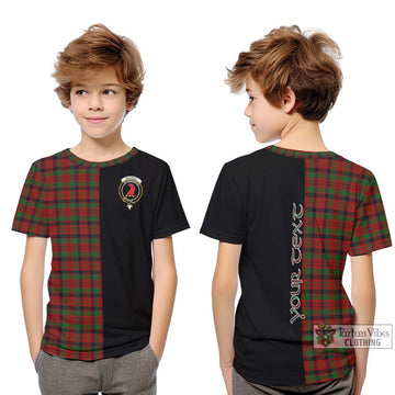 MacNicol (McNicol) Tartan Kid T-Shirt with Family Crest and Half Of Me Style Youth XL Size14 - Tartanvibesclothing Shop
