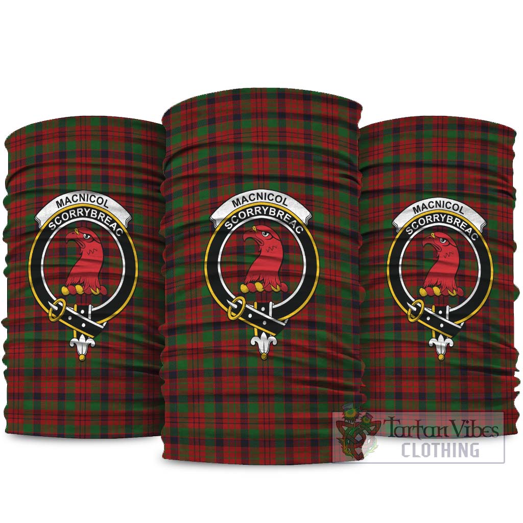 MacNicol Tartan Neck Gaiters, Tartan Bandanas, Tartan Head Band with Family Crest