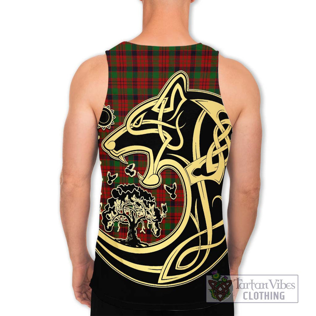MacNicol (McNicol) Tartan Men's Tank Top with Family Crest Celtic Wolf Style - Tartan Vibes Clothing