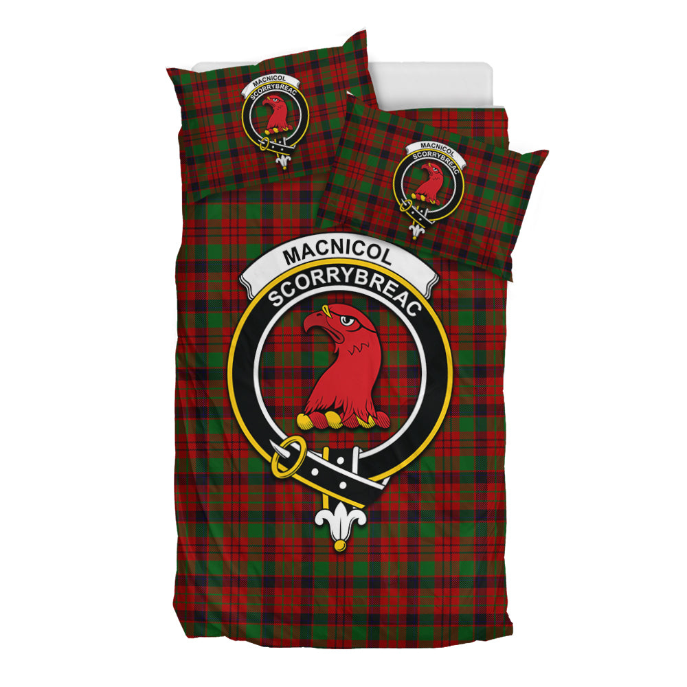 MacNicol (McNicol) Tartan Bedding Set with Family Crest - Tartan Vibes Clothing