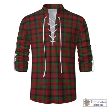 Tartan Vibes Clothing MacNicol Tartan Men's Scottish Traditional Jacobite Ghillie Kilt Shirt