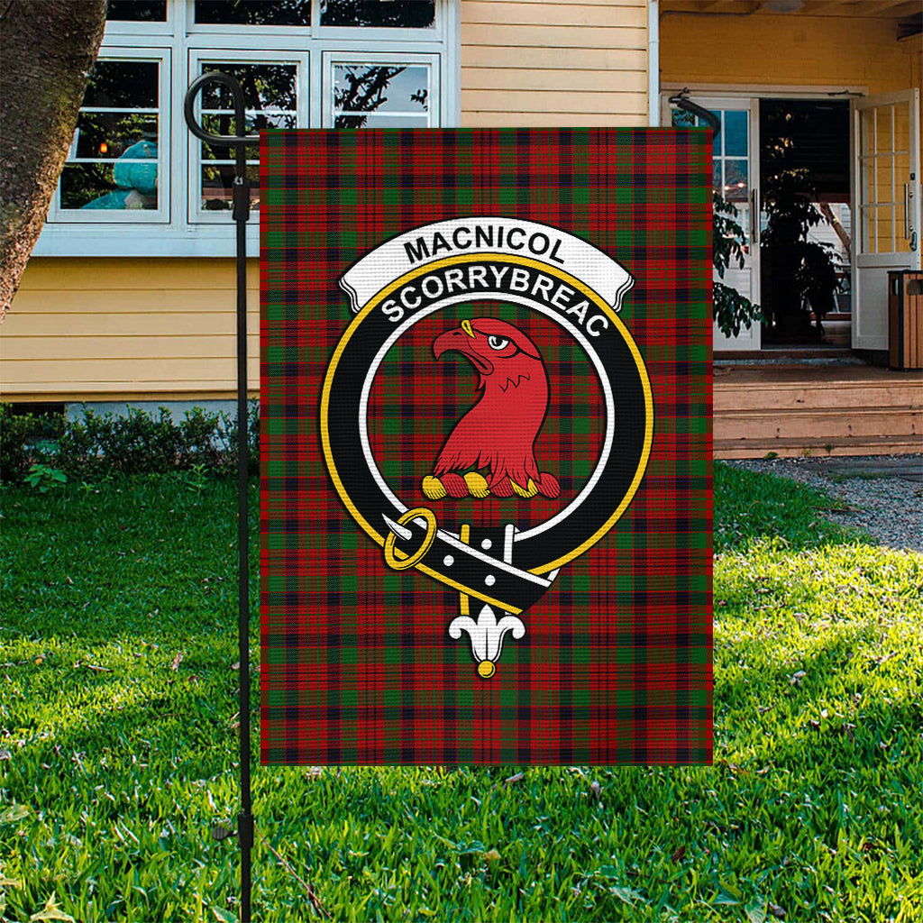 MacNicol (McNicol) Tartan Flag with Family Crest - Tartan Vibes Clothing
