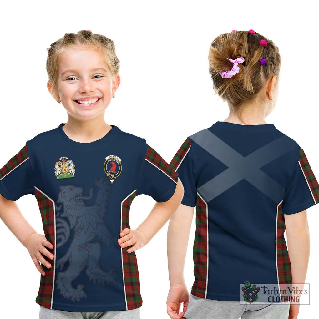 MacNicol (McNicol) Tartan Kid T-Shirt with Family Crest and Lion Rampant Vibes Sport Style - Tartan Vibes Clothing