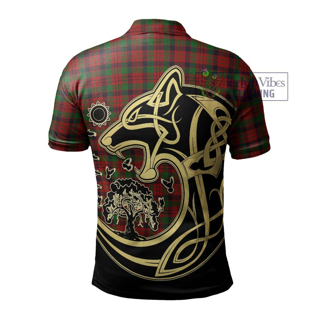 MacNicol (McNicol) Tartan Polo Shirt with Family Crest Celtic Wolf Style - Tartanvibesclothing Shop